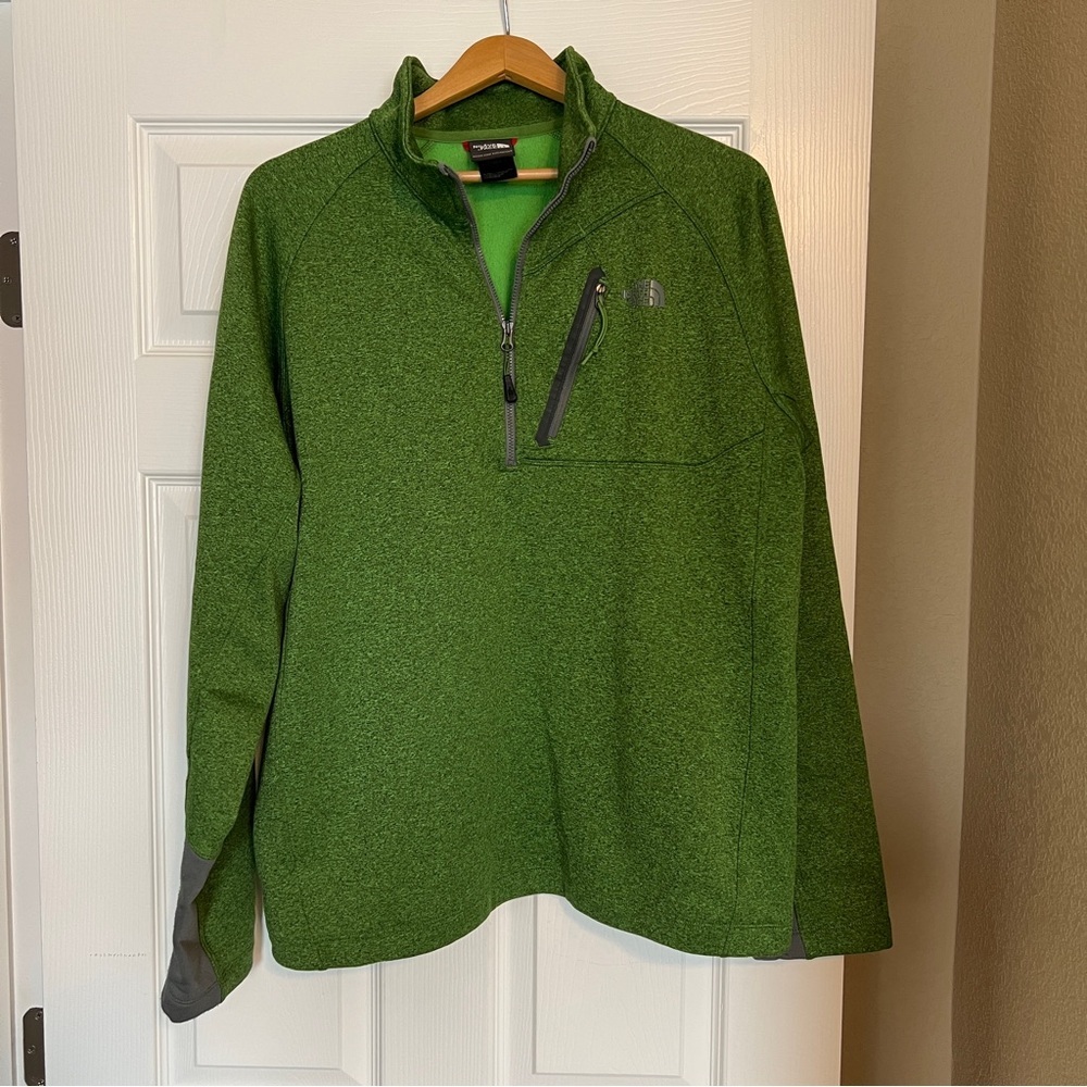 The North Face 1/4 Zip Pullover Jacket Men’s Size Large Kelly Green L9